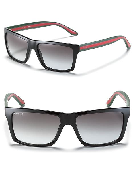 gucci black wayfarer sunglasses|gucci wayfarer style sunglasses.